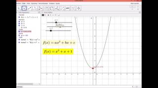 FUNCIONES CUADRÀTICAS CON DESLIZADORES [upl. by Yznyl]