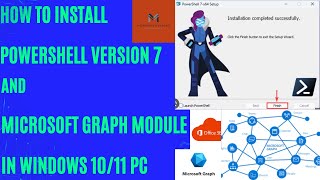 How to Install Powershell version 7 and Install Microsoft Graph Module in Windows 1011 step by step [upl. by Mcnally]