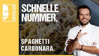 Schnelles Spaghetti CarbonaraRezept von Steffen Henssler [upl. by Weinshienk654]