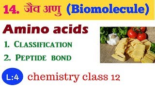 chapter 14 जैव अणु Biomolecules L4class12chemistry hindi medium [upl. by Christoforo]