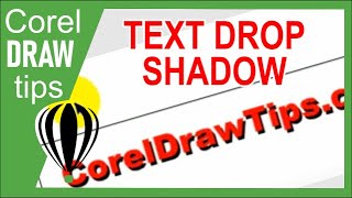 Text Drop Shadow in CorelDraw [upl. by Neliac]