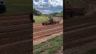 Grading a new surface at Pennsboro Speedway usingthe old surface masondixon100 [upl. by Netsrek]