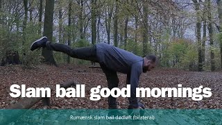 Rumænsk slam ball dødløft bilateralt [upl. by Benni]