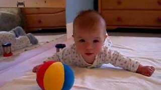 Montessori Video Infant  A Ball as Crawling Inspiration [upl. by Raffarty]