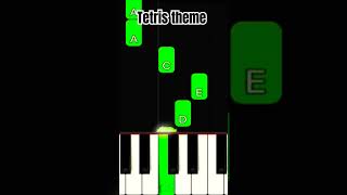 Tetris Theme  Piano Easy Tutorial For beginners shorts piano pianotutorial youtubeshorts easy [upl. by Yaakov]