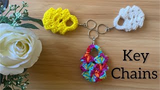 How to Crochet a Mini Bag Keychain in Minutes [upl. by Lleuqar783]