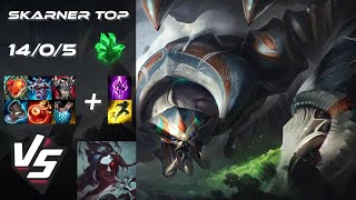 TOP Skarner vs Kayn  EU Grandmaster Patch 1421 [upl. by Sacken]