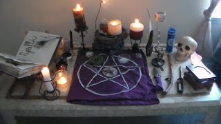 How To Set Up a Wiccan Altar [upl. by Shirah798]