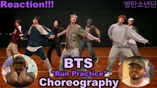 RUN BTS 방탄소년단 Dance Practice Choreography  Reaction [upl. by Uht]