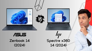 Asus Zenbook 14 OLED vs HP Spectre x360 14 2024  spec review amp comparison [upl. by Hanimay]