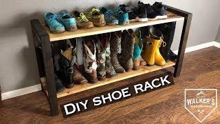 DIY simple modern shoe rack [upl. by Pich]