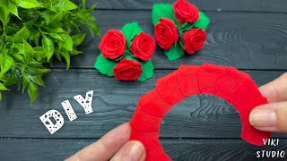 Amazing Roses EVA Foam Easy Flowers DIY Tutorial Crafts [upl. by Akina]