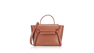 Celine Smooth Calfskin Mini Belt Bag Terracotta Red [upl. by Woody]