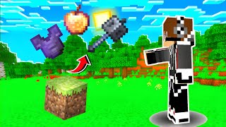 MINECRAFT BUT DIRT DROP OP ITEMS IN MCPE 121🔥 [upl. by Unni233]