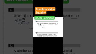 Positive Soln ABSOLUTE Value satprep maths exam example gcse sat shorts TestPrepLaunch [upl. by Sussna461]