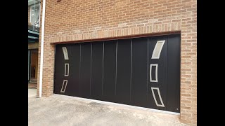 Ryterna  Side sliding garage door  RAL 9005 [upl. by Hanny974]