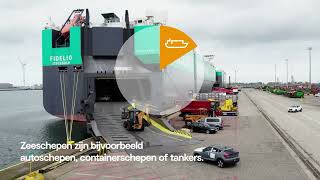 300 000 scheepvaartbewegingen per jaar in Antwerpen en Zeebrugge [upl. by Arada]