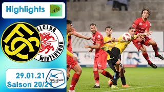 Highlights FC Schaffhausen vs FC Winterthur 290121 [upl. by Hayyifas]