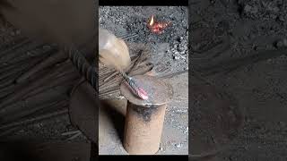 Homemade tool metalwork tools axe blacksmithing forged handmade handforged knife [upl. by Artimed]