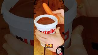 Nutella Chocolate Dipping  Satisfying Smooth Satisfying Oreo Yummy ASMREating Nutella [upl. by Auqkinahs]