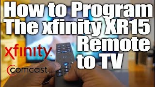 How to program XR15 xfinity remote to your tv [upl. by Lisette91]