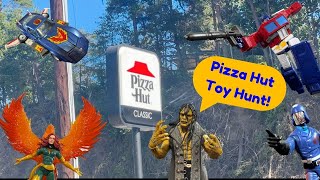 90s PIZZA HUT and a TOY HUNT NEW TRANSFORMERS FIGURA OBSCURA MARVEL LEGENDS [upl. by Ivo441]