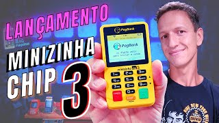 MINIZINHA CHIP 3 do PagSeguro  Análise COMPLETA da Maquininha de Cartão [upl. by Trini]