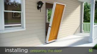 How to Install Prehung Exterior Entry Door [upl. by Kepner481]