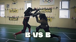 B vs B  A Longsword Sparring Highlight [upl. by Ahkihs]