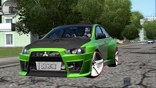 City Car Driving 152 Mitsubishi Lancer X Evo Tuning G27 [upl. by Schreibman612]