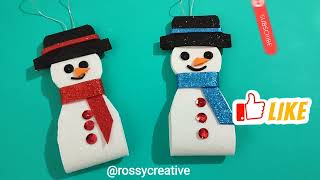 ☃️DIY SNOWMAN🎄 Christmas Decorations  Adornos Navideños Muñeco de Nieve [upl. by Gertrud]