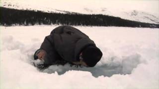 Ice Fishing Char Inuit Style  Adventures North [upl. by Elkcim]