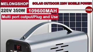 Portable Solar Power Station Large Capacity Home Generator solar generator  shopee unboxing link👇 [upl. by Dolf640]