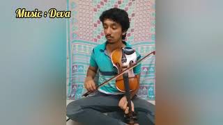 Manam Virumbuthe Unnai Violin Cover Song  Nerukku Ner [upl. by Kcirb]