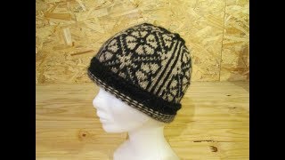 Tuto tricot bonnet jacquard pour femme [upl. by Marks612]