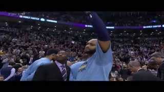 Vince Carter gets tearful during Toronto Raptors video tribute  Grizzlies at Raptors [upl. by Yetti]