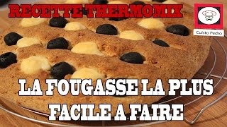 recette fougasse lardon olive emmental facile et rapide au thermomix [upl. by Veal]