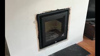 Installation of the stunning Defra Approved Jetmaster 50i Inset Stove Efficiency rating of 84 [upl. by Acilejna572]