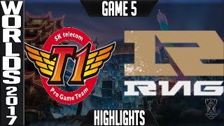 SKT vs RNG Highlights Game 5  Semifinal World Championship 2017 SK Telecom T1 vs Royal G5 [upl. by Rector]