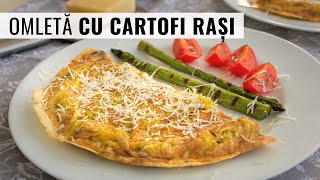 Omletă cu cartofi rași  rapidă și sățioasă Perfectă pentru orice masă a zilei sau pentru pachet [upl. by Hsitirb]