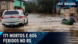 Temporal no Rio Grande do Sul já deixou 171 mortos e 806 feridos  SBT Brasil 010624 [upl. by Anner738]