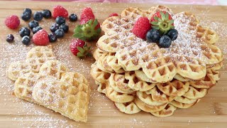 HIMMLISCHE WAFFELN IN NUR 10 MINUTEN  WaffelteigGrundrezept  YUMMY 🧇 [upl. by Edelman]