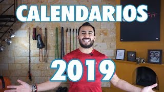 Nuevos Calendarios 2019  PRINCIPIANTES Y AVANZADOS [upl. by Standice]