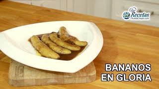 Receta  Bananos en Gloria [upl. by Yenreit]