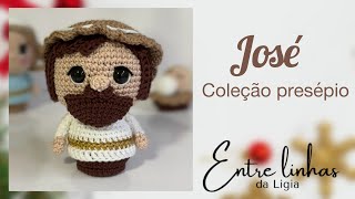 Amigurumi José  passo a passo tutorial  coleção presépio Entre Linhas da Ligia [upl. by Anyar834]