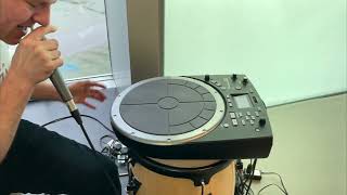 HandSonic HPD20  Live looping Voice amp TRIBAL DRUMMING [upl. by Dee176]