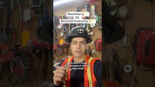 The True Difference between Electrician Vs Electrical Contractor bluecollar advice [upl. by Aneeg287]