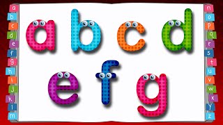 Learn to Write lowercase Alphabet for Kids  ABC Songs for Children [upl. by Damalas]