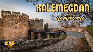 【4K】Belgrade Fortress and Kalemegdan Park in Autumn  Walking Tour [upl. by Barthol]