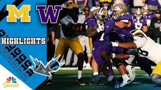 Michigan Wolverines vs Washington Huskies  COLLEGE FOOTBALL HIGHLIGHTS  10524  NBC Sports [upl. by Artiek]